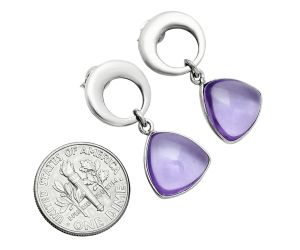 Amethyst Cab Briolette Earrings EXE02699 E-1259, 12x12 mm