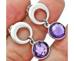 Amethyst Earrings EXE02708 E-1259, 10x10 mm