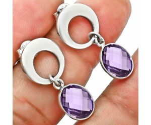 Amethyst Earrings EXE02709 E-1259, 8x10 mm