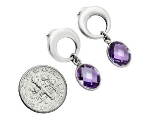 Amethyst Earrings EXE02709 E-1259, 8x10 mm