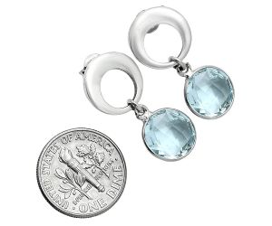 Sky Blue Topaz Earrings EXE02712 E-1259, 10x10 mm