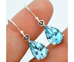 Sky Blue Topaz Earrings EXE02807 E-1021, 8x12 mm