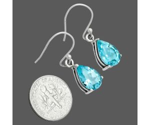 Sky Blue Topaz Earrings EXE02807 E-1021, 8x12 mm