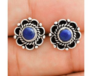 Lapis Lazuli Stud Earrings EXE02825 E-1121, 5x5 mm