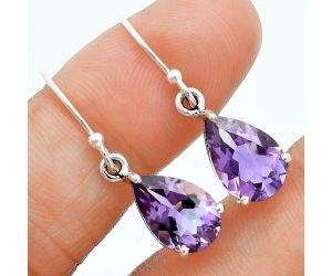 Amethyst Earrings EXE02833 E-1021, 8x12 mm