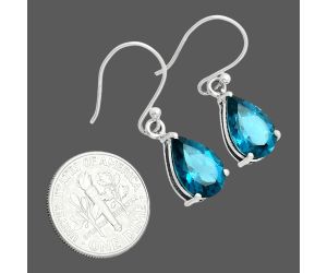 London Blue Topaz Earrings EXE02835 E-1021, 8x12 mm