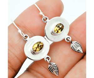 Citrine Earrings EXE02847 E-1230, 6x4 mm