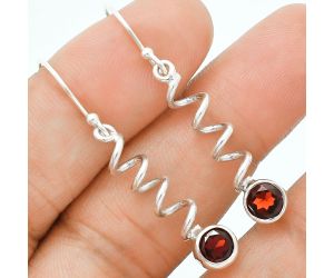 Hessonite Garnet Earrings EXE02873 E-1047, 6x6 mm