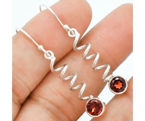 Hessonite Garnet Earrings EXE02874 E-1047, 6x6 mm