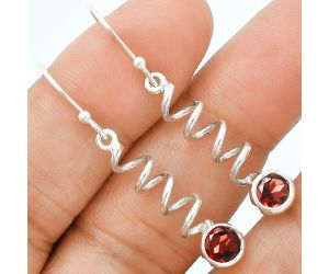 Hessonite Garnet Earrings EXE02875 E-1047, 6x6 mm