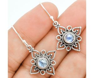 Rainbow Moonstone Earrings EXE02877 E-1250, 5x5 mm