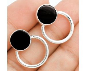 Black Onyx Earrings EXE02881 T-1012, 10x10 mm