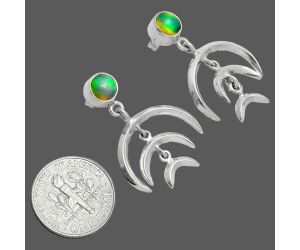 Crescent Moon - Ethiopian Opal Earrings EXE02882 E-1249, 6x6 mm