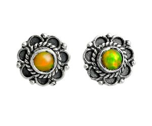 Ethiopian Opal Earrings EXE02886 E-1121, 5x5 mm