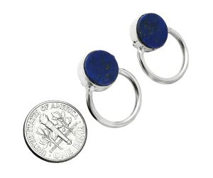 Lapis Lazuli Earrings EXE02891 T-1013, 10x10 mm