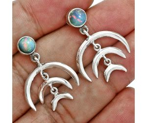 Crescent Moon - Ethiopian Opal Earrings EXE02900 E-1249, 6x6 mm