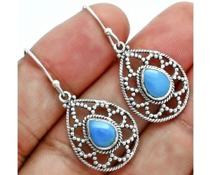 Sleeping Beauty Turquoise Earrings EXE02932 E-1251, 6x8 mm