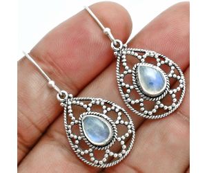 Rainbow Moonstone Earrings EXE02933 E-1251, 6x8 mm