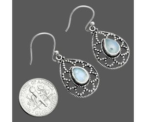 Rainbow Moonstone Earrings EXE02933 E-1251, 6x8 mm