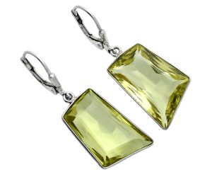 Lemon Quartz Earrings EXE02938 E-1254, 14x22 mm