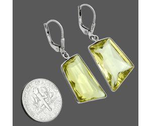 Lemon Quartz Earrings EXE02938 E-1254, 14x22 mm