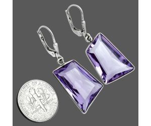 Amethyst Earrings EXE02939 E-1254, 14x21 mm