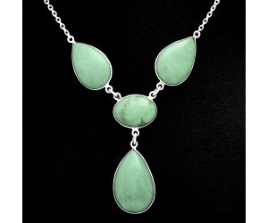 Utah Variscite Necklace EXN01038 N-1013, 15x23 mm