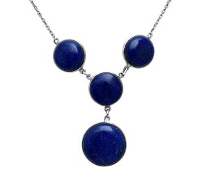 Lapis Lazuli and Lapis Lazuli Necklace EXN01060 N-1013, 20x20 mm