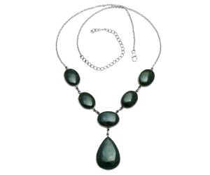 Blood Stone Necklace EXN01086 N-1013, 19x26 mm