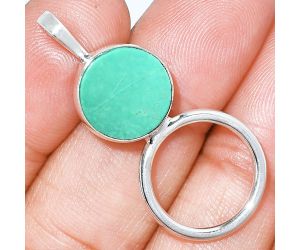 Sleeping Beauty Turquoise Pendant EXP01079 T-1012, 12x12 mm