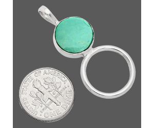 Sleeping Beauty Turquoise Pendant EXP01079 T-1012, 12x12 mm