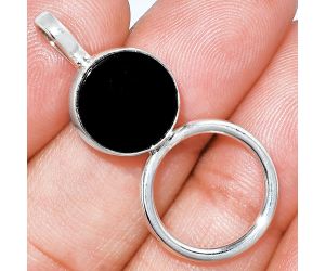 Black Onyx Pendant EXP01081 T-1012, 12x12 mm