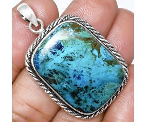 Shattuckite Pendant EXP01111 P-1074, 21x28 mm