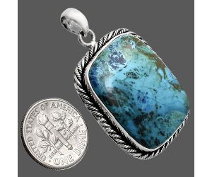 Shattuckite Pendant EXP01111 P-1074, 21x28 mm