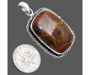 Rare Cady Mountain Agate Pendant EXP01116 P-1074, 19x28 mm