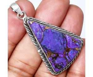 Copper Purple Turquoise Pendant EXP01121 P-1074, 22x32 mm