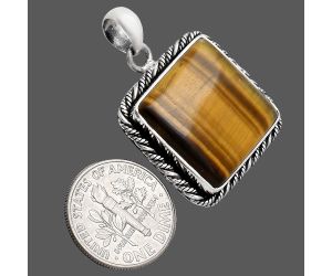 Tiger Eye Pendant EXP01123 P-1074, 18x18 mm