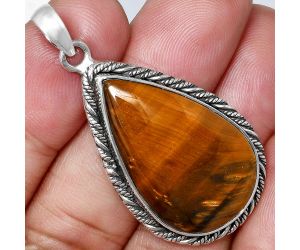 Tiger Eye Pendant EXP01124 P-1074, 18x29 mm