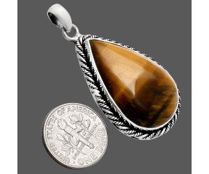 Tiger Eye Pendant EXP01124 P-1074, 18x29 mm