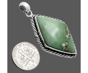 Utah Variscite Pendant EXP01125 P-1074, 20x32 mm