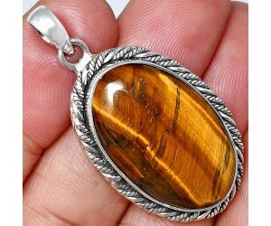 Tiger Eye Pendant EXP01127 P-1074, 17x27 mm