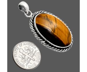 Tiger Eye Pendant EXP01127 P-1074, 17x27 mm