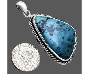 Shattuckite Pendant EXP01128 P-1074, 20x32 mm