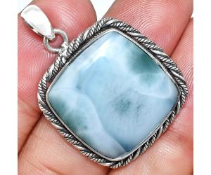 Larimar (Dominican Republic) Pendant EXP01129 P-1074, 21x21 mm