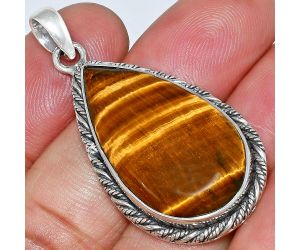 Tiger Eye Pendant EXP01131 P-1074, 17x29 mm