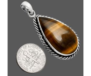 Tiger Eye Pendant EXP01131 P-1074, 17x29 mm