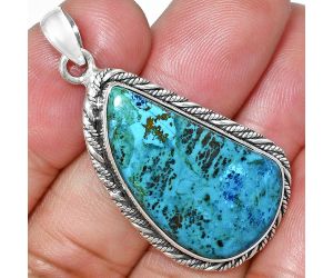 Shattuckite Pendant EXP01140 P-1074, 16x29 mm