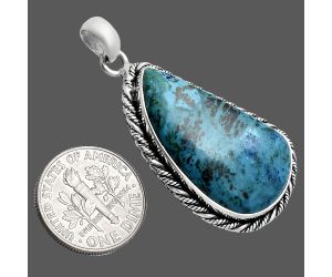 Shattuckite Pendant EXP01140 P-1074, 16x29 mm