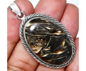 Bat Cave Jasper Pendant EXP01144 P-1074, 20x32 mm