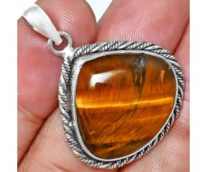 Tiger Eye Pendant EXP01154 P-1074, 20x23 mm